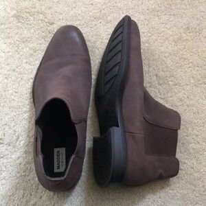 Steve Madden Ortholite Chelsea Slip On Pull On Ankle Suede Brown Boots-Size 13